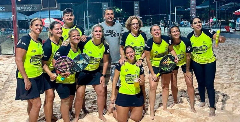 Torneio de Beach Tênis no Clube dos Funcionários em Volta Redonda
